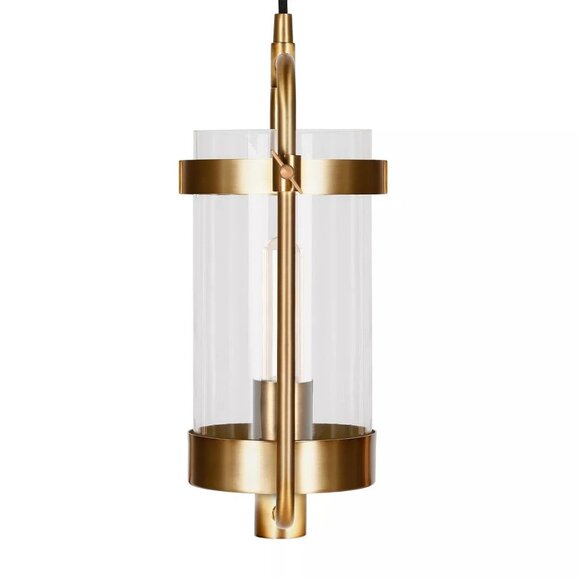 Hudson & Canal 11" Wide Industrial Pendant Light With Glass Shade - Picture 7 of 7